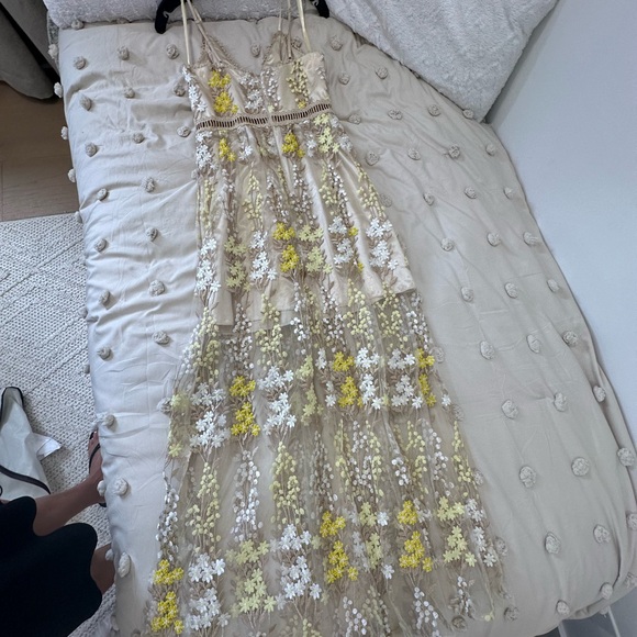 Aqua long dress - Picture 2 of 3